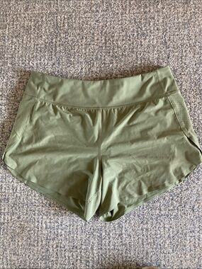 Athleta Olive Green Athletic Running Shorts